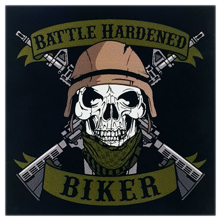 Battle Hardened Biker Decal