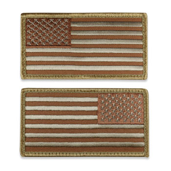 Tactical US Flag Patch (Full Length) - Desert