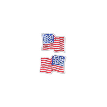 US Flag Patch - 1 x .875, Waving White, Small