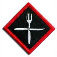 fork and knife patch