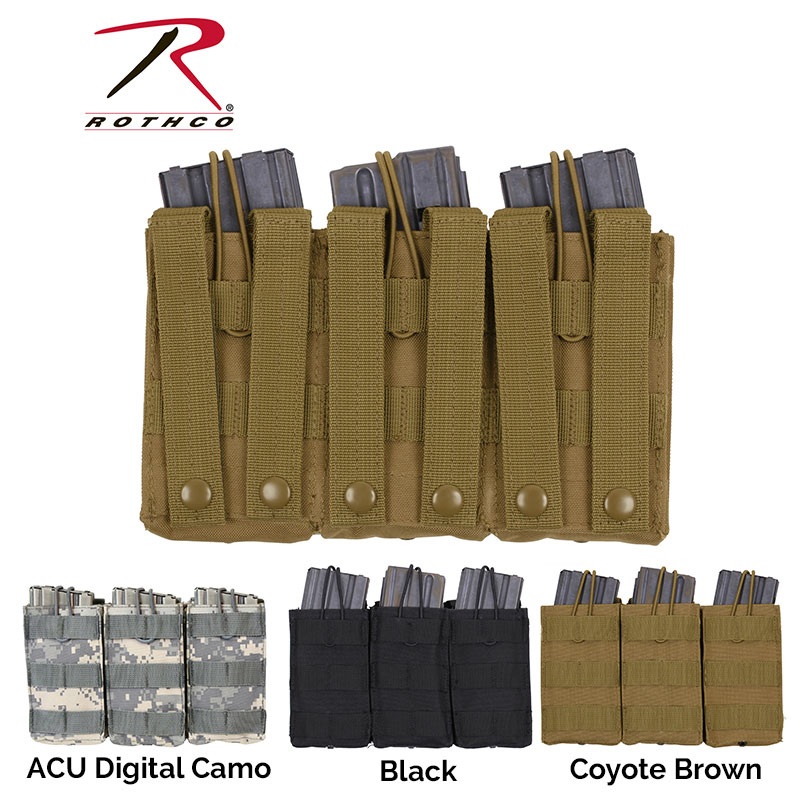 Tactical Gear - MOLLE Open Top Triple Mag Pouch