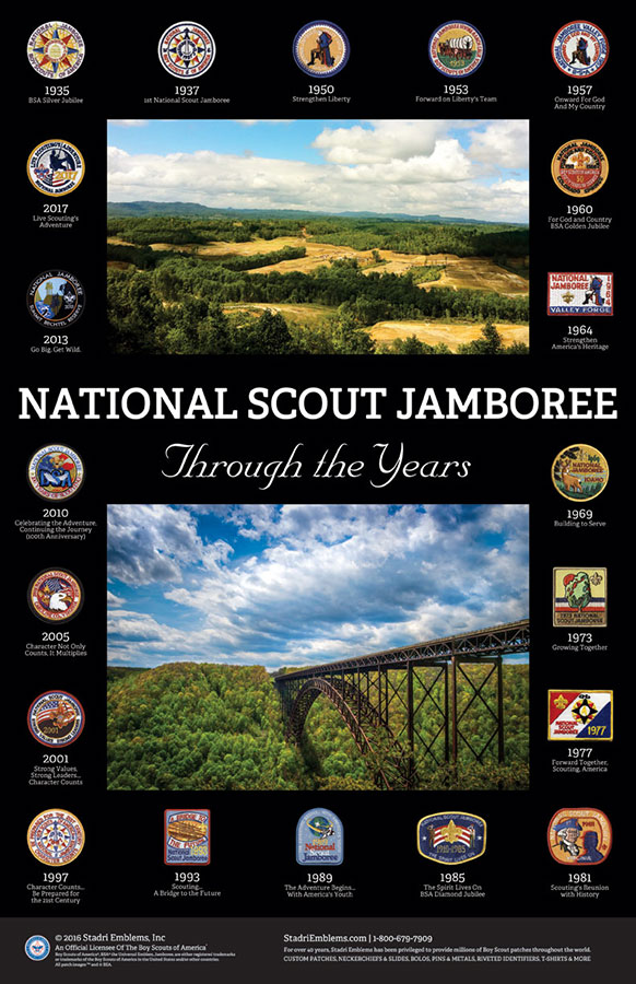 BSA Poster - History of Jamboree