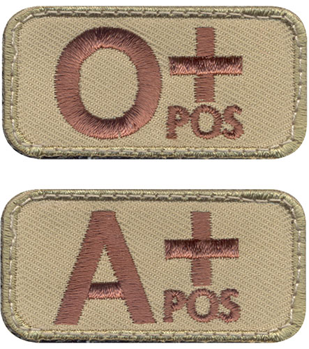 Morale Patch - Blood Types