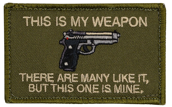 Morale Patch - This is My Weapon - Baretta 93R