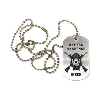 Battle-Hardened Biker Dog Tag