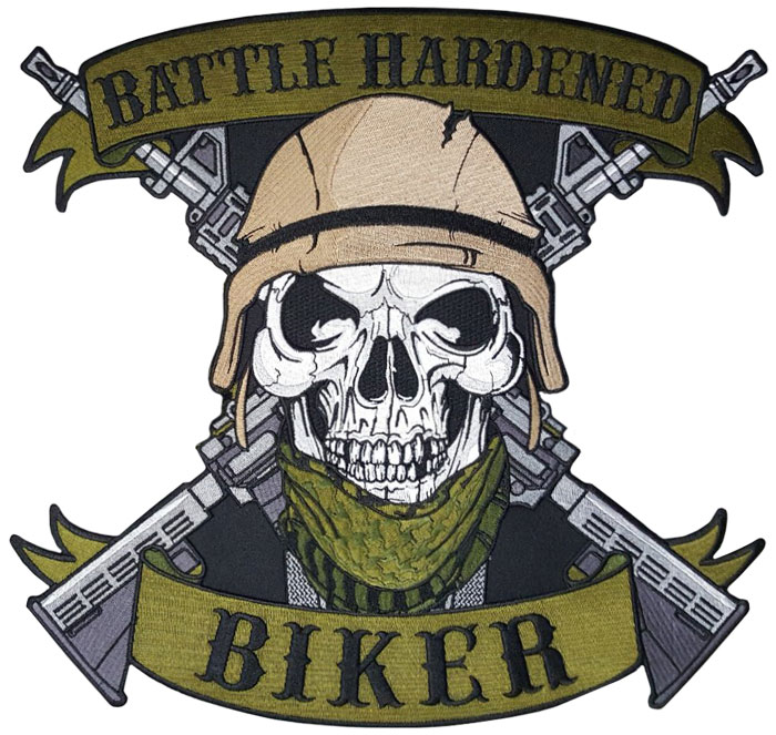 Battle Hardened Biker Back Patch (without add-ons)