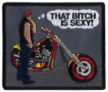 CRAZY BITCH Patch Embroidered Iron-on Applique Biker Funny