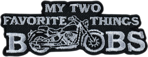 Stock Biker Patch - My Two Favorite Things