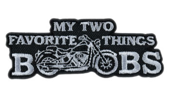 Stock Biker Patch - My Two Favorite Things
