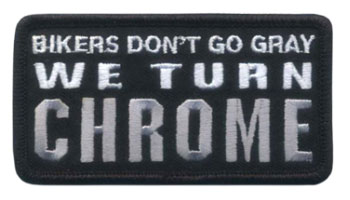 Stock Biker Patch - Bikers Don't Go Gray