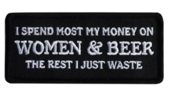 Stock Biker Patch - Women and Beer