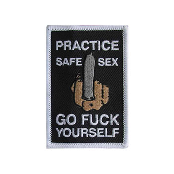 Stock Biker Patch - Practice Safe Sex