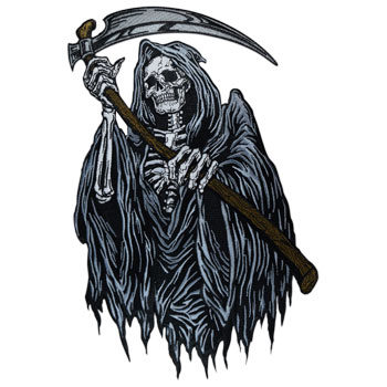 Stock Biker Patch - Reaper Back Patch