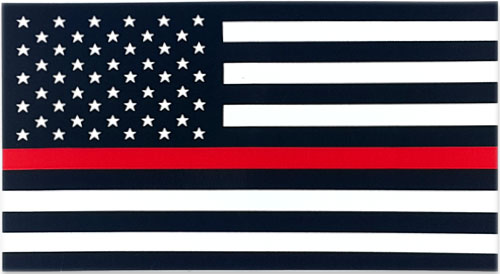 Stock Fire Decal - Thin Red Line Flag