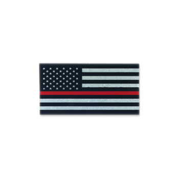 Stock Fire Decal - Thin Red Line Reflective Helmet Flag