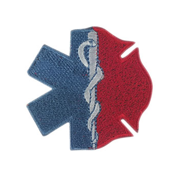 Stock Fire Patch - Maltese & Star of Life Hybrid