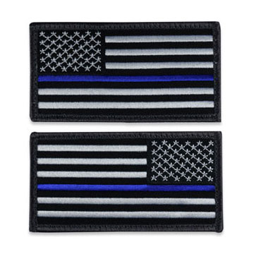 US Flag Patch - Thin Blue Line