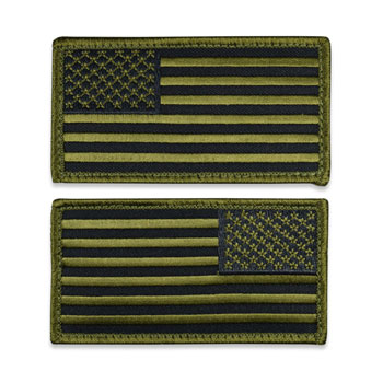 Tactical US Flag Patch (Full Length) - SWAT
