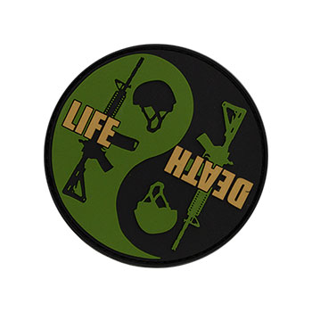 Morale Patch - Life/Death Yin Yang PVC Morale Patch