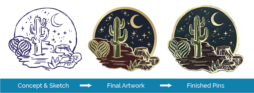 artwork pins