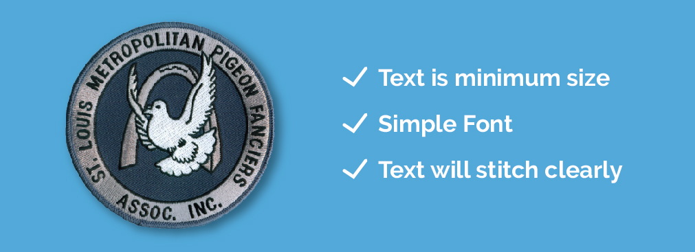 Text minimum size checklist