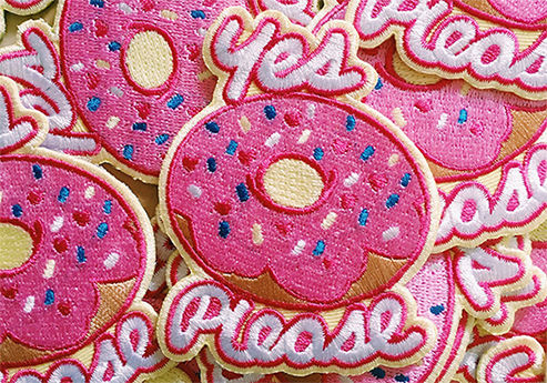 Sara Talmadge Yes Please Doughnut Patches