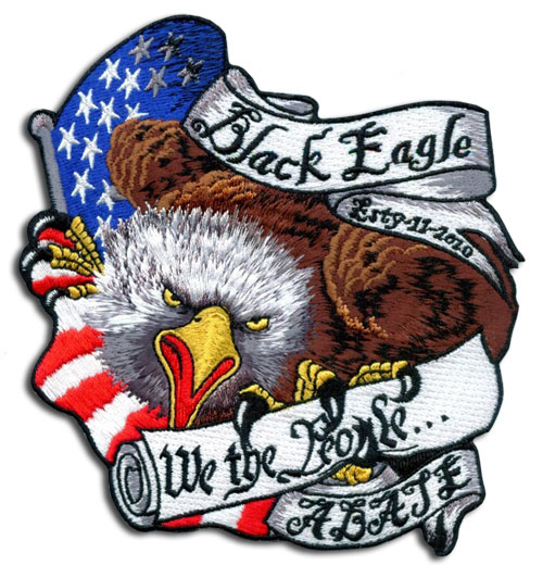 Black Eagle A.B.A.T.E. Eagle Patch