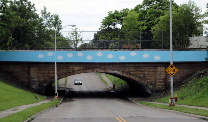 Cloud Bridge Mural Cloud Bridge Mural