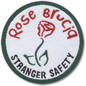 Rose Brucia Woven Patch